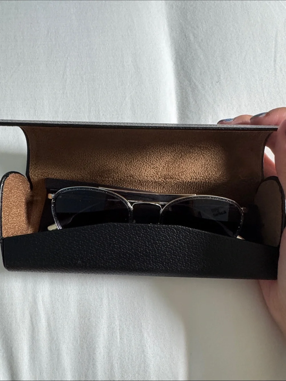 Burberry Silver Frame Sunglasses with Blue Gradient Lenses